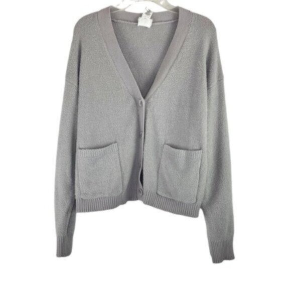 Joie Super Soft Grey Cardigan Button Front - Picture 1 of 5
